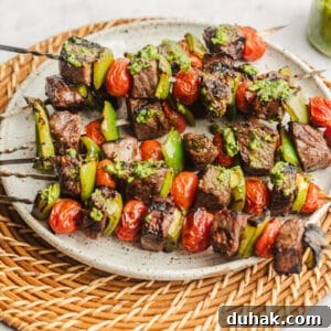 Pesto Steak Kabobs