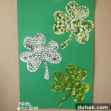 St. Patrick's Day Activity with Straws