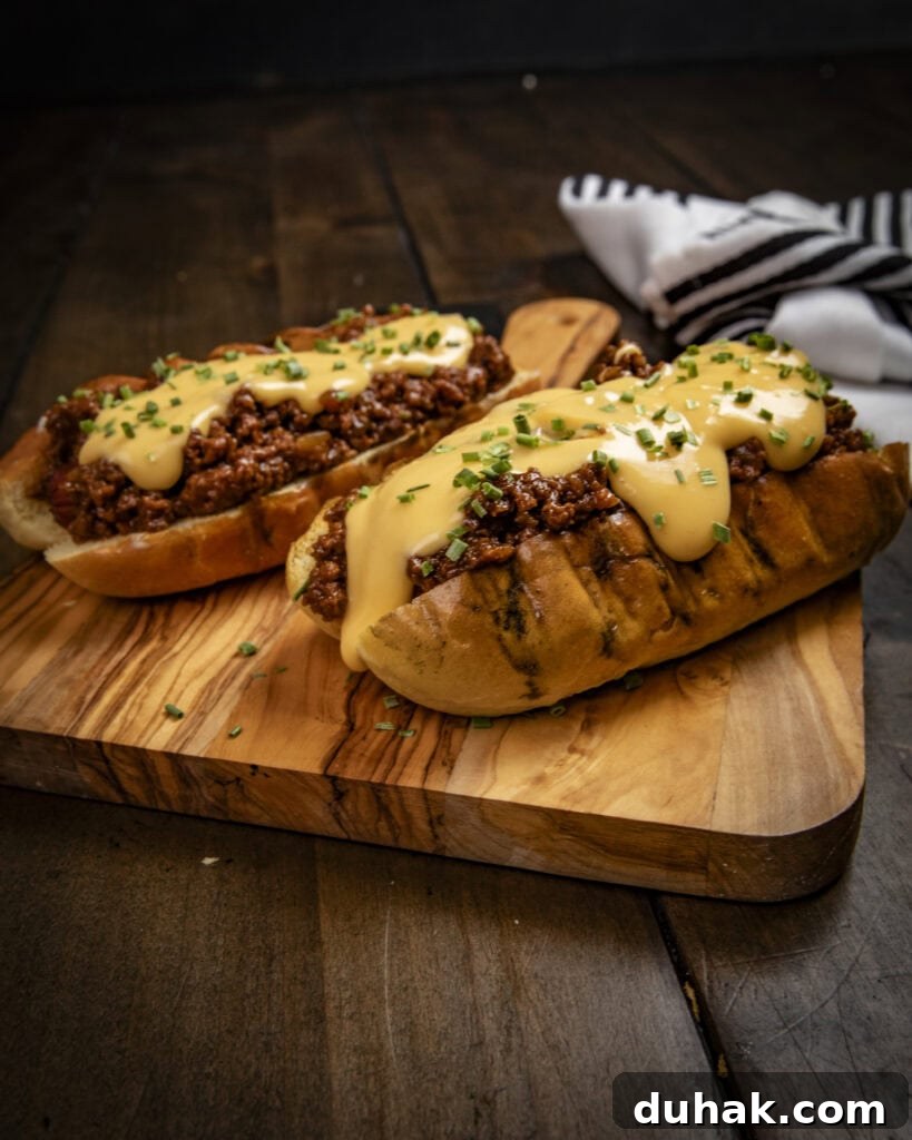 Sloppy Joe Hot Dogs with Creamy Cheese Sauce 2 img 5130 1