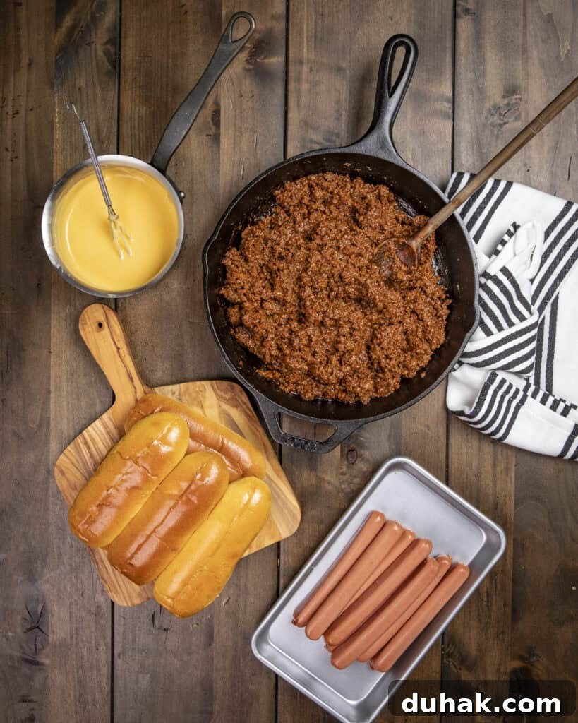 Sloppy Joe Hot Dogs with Creamy Cheese Sauce 3 img 5130 2