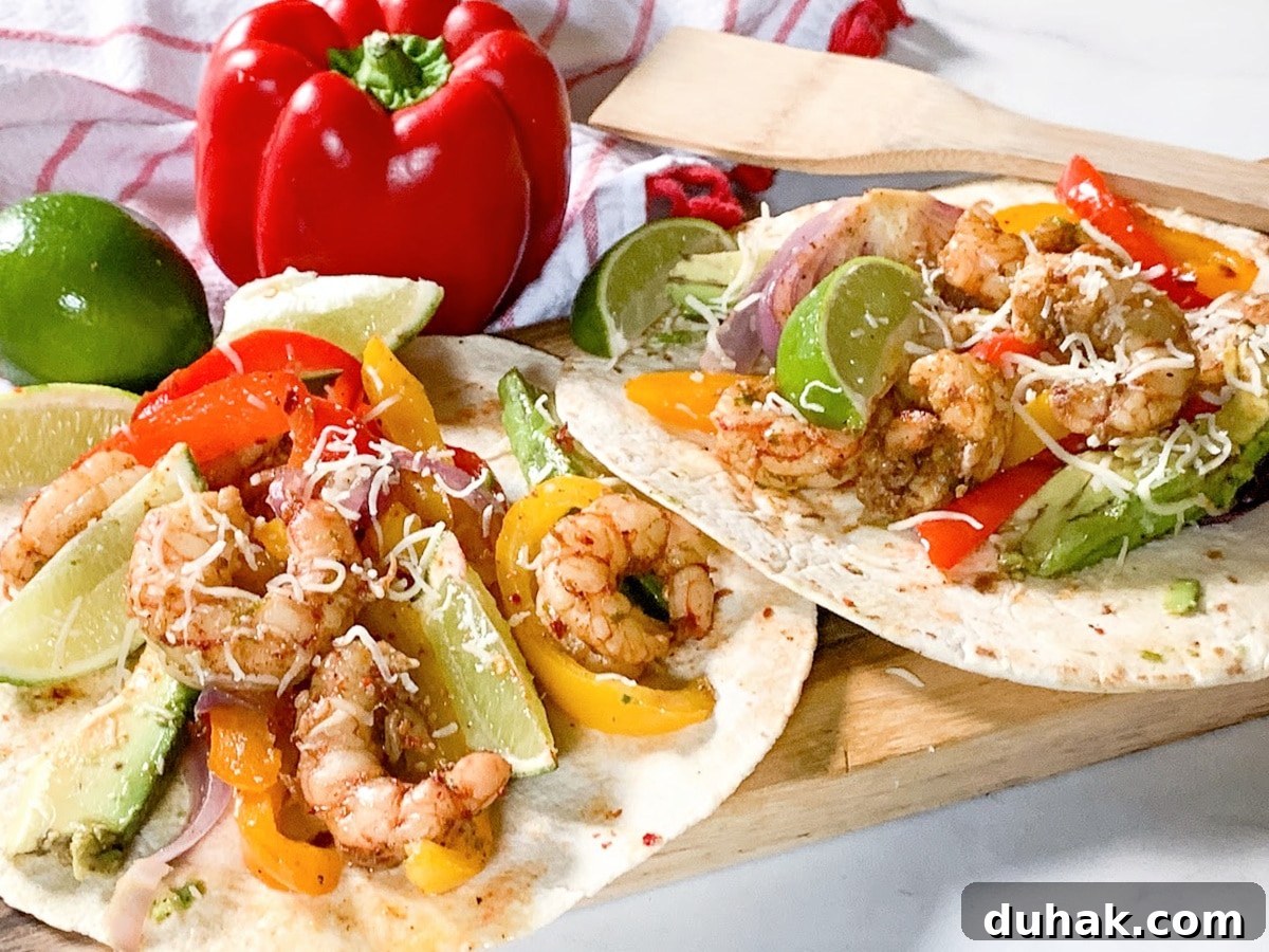 Sheet Pan Shrimp Fajitas Recipe