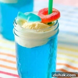 Shark Bait Ice Cream Floats