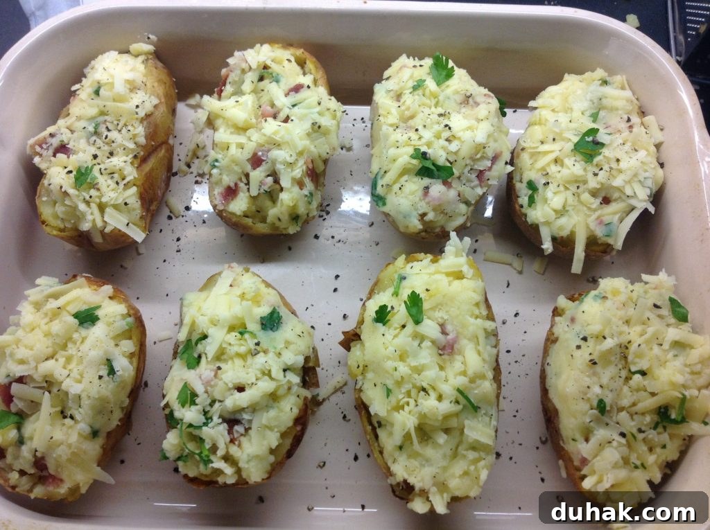 Loaded Stuffed Jacket Potatoes: Savory Baked Potato Recipe 2 Stuffed Jacket Potatoes
