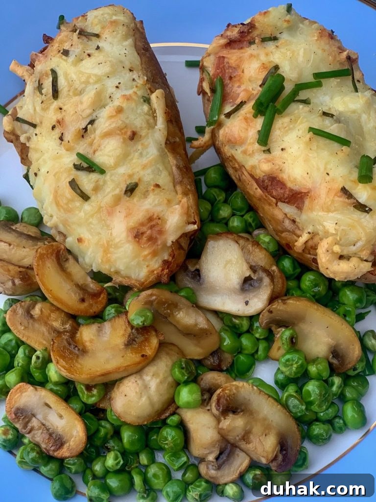 Loaded Stuffed Jacket Potatoes: Savory Baked Potato Recipe 4 Healthy Stuffed Jacket Potatoes