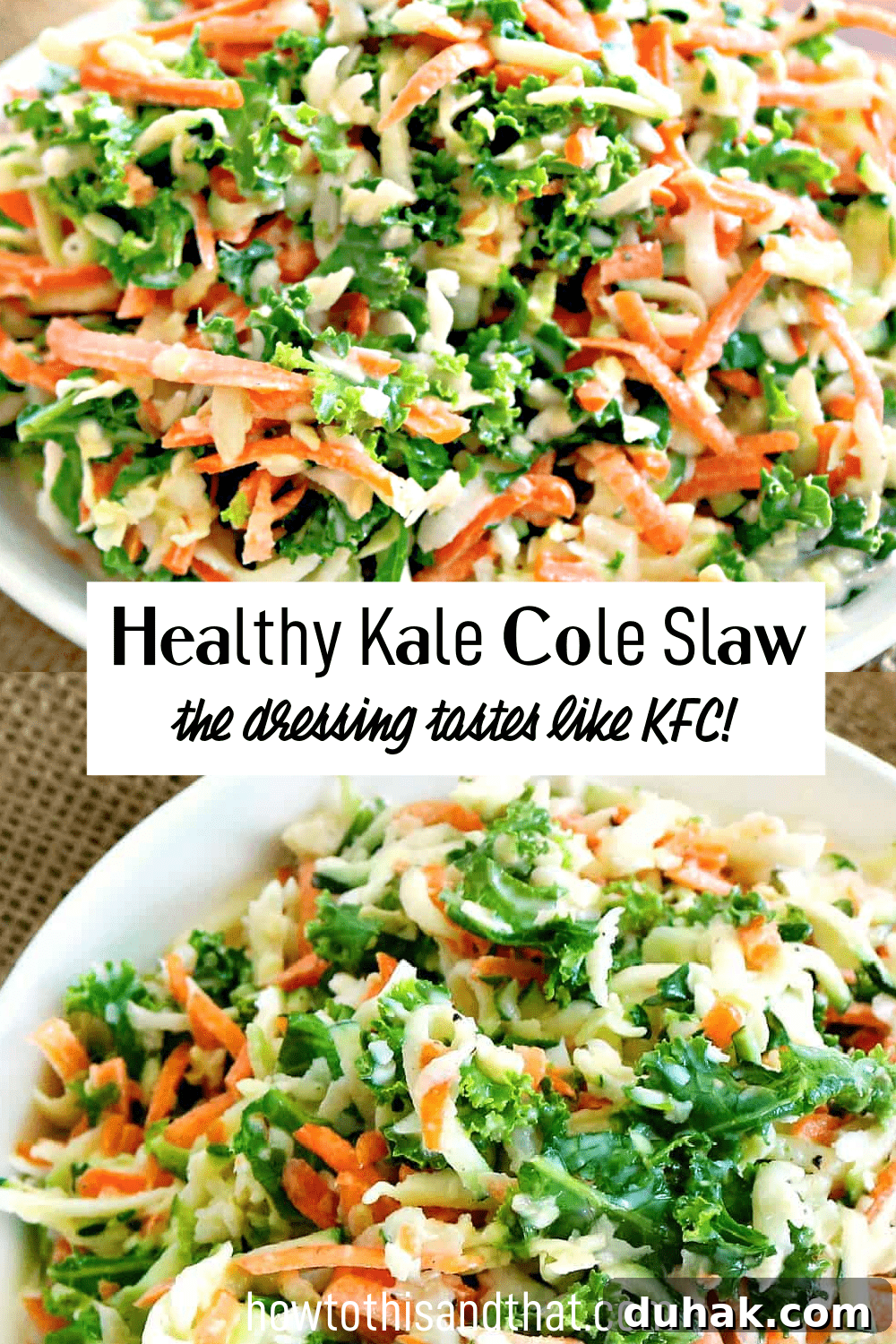 cole slaw in a bowl.