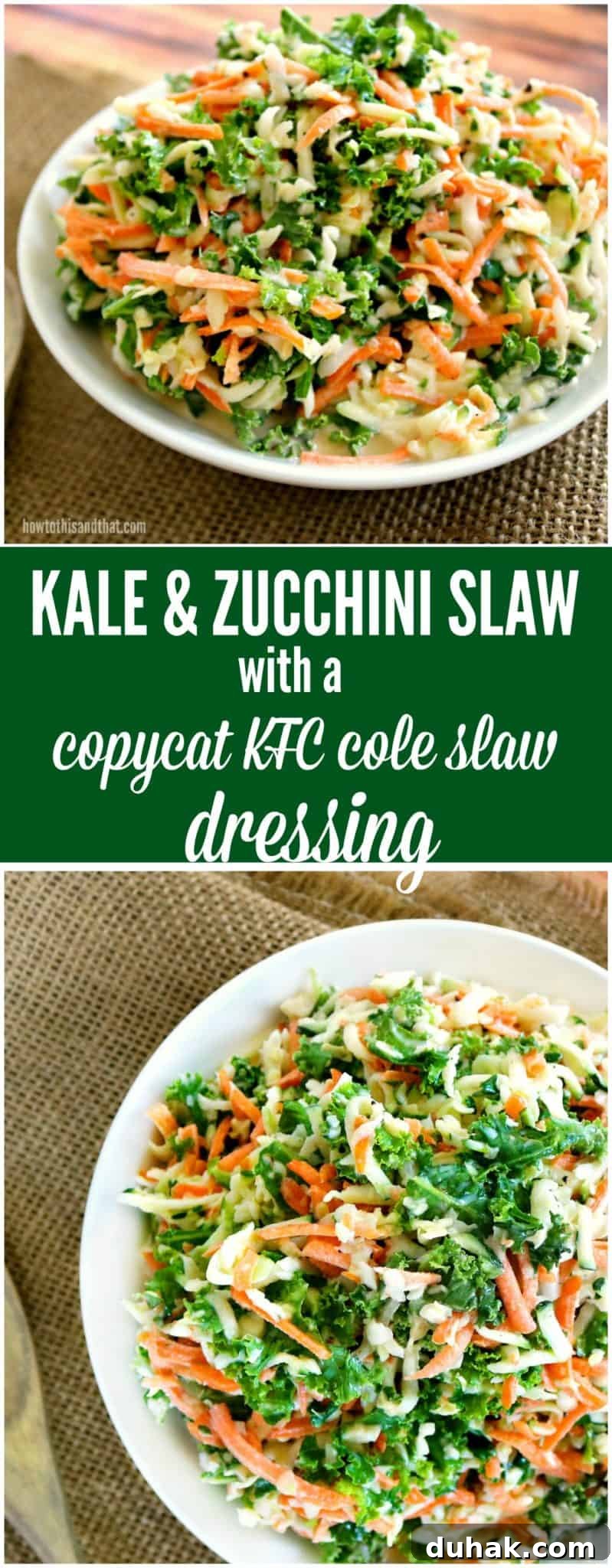 kale slaw with copycat kfc dressing recipe