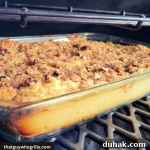 Smoked Sweet Potato Casserole Smoking on pellet grill