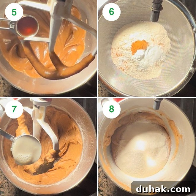 Vegan Date and Walnut Cake Recipe – Moist, No-Egg Dessert 5 step by step picture collage of making eggless date walnut cake