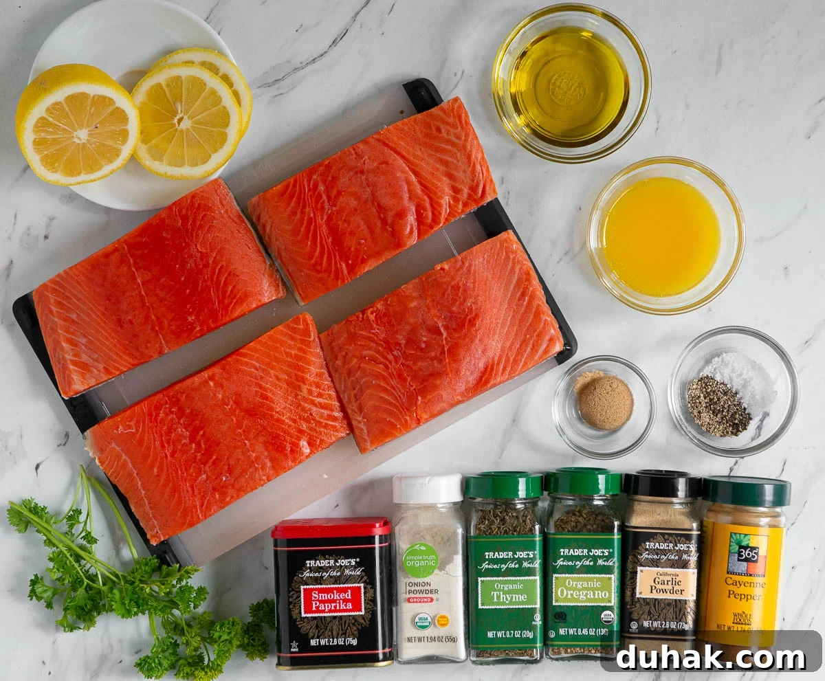 Blackened Salmon Recipe: Spicy Cajun Pan-Seared Fillets 3 ingredients needed to make blackened salmon filets.