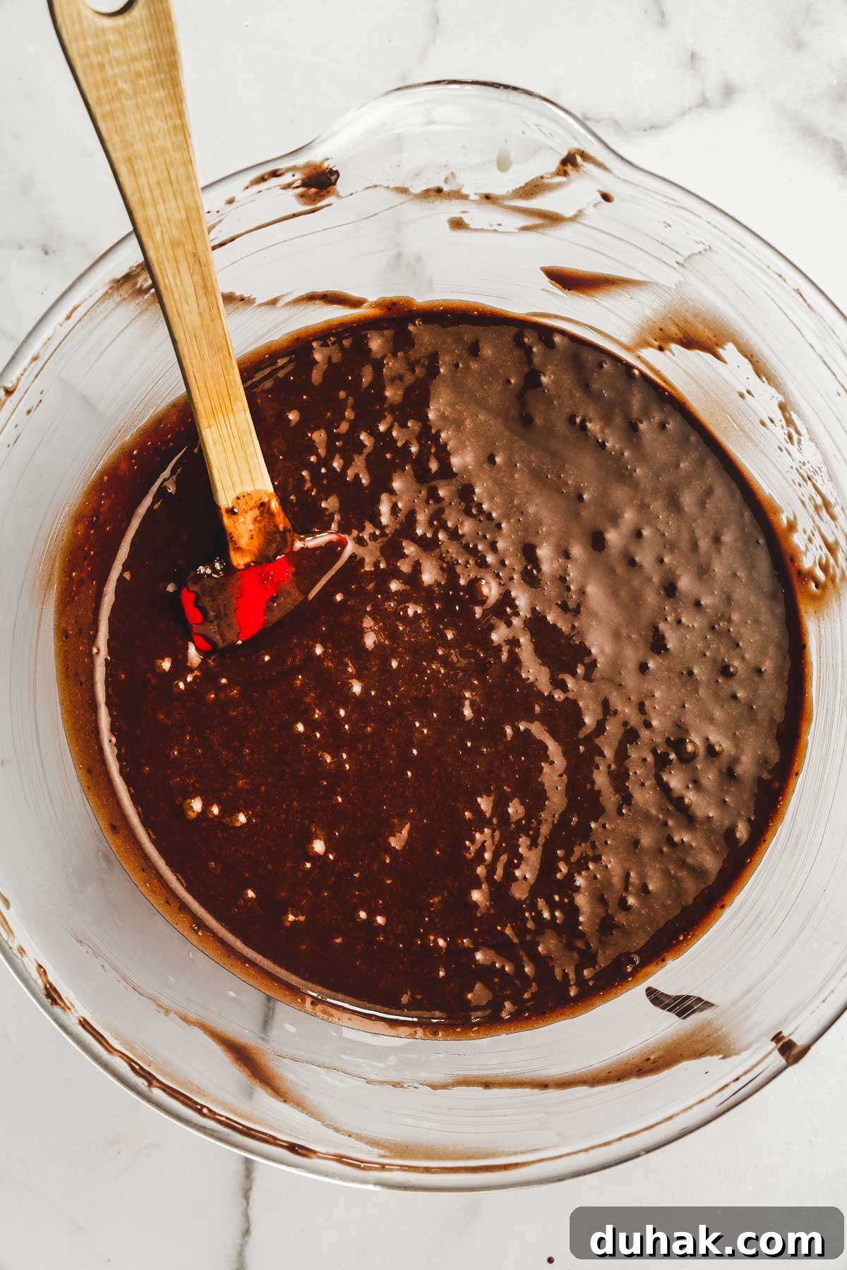 Decadent Nutella Chocolate Cake Recipe for Chocolate Lovers 5 Smooth chocolate cake batter for Nutella layer cake