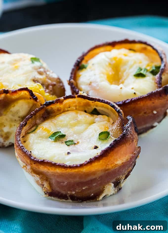 Bacon and Eggs Cups make an easy low carb breakfast