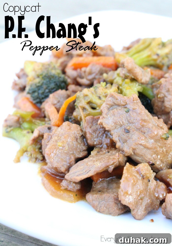 Copycat P.F. Chang’s Pepper Steak Recipe You Can Make at Home 2 copycat pf changs pepper steak
