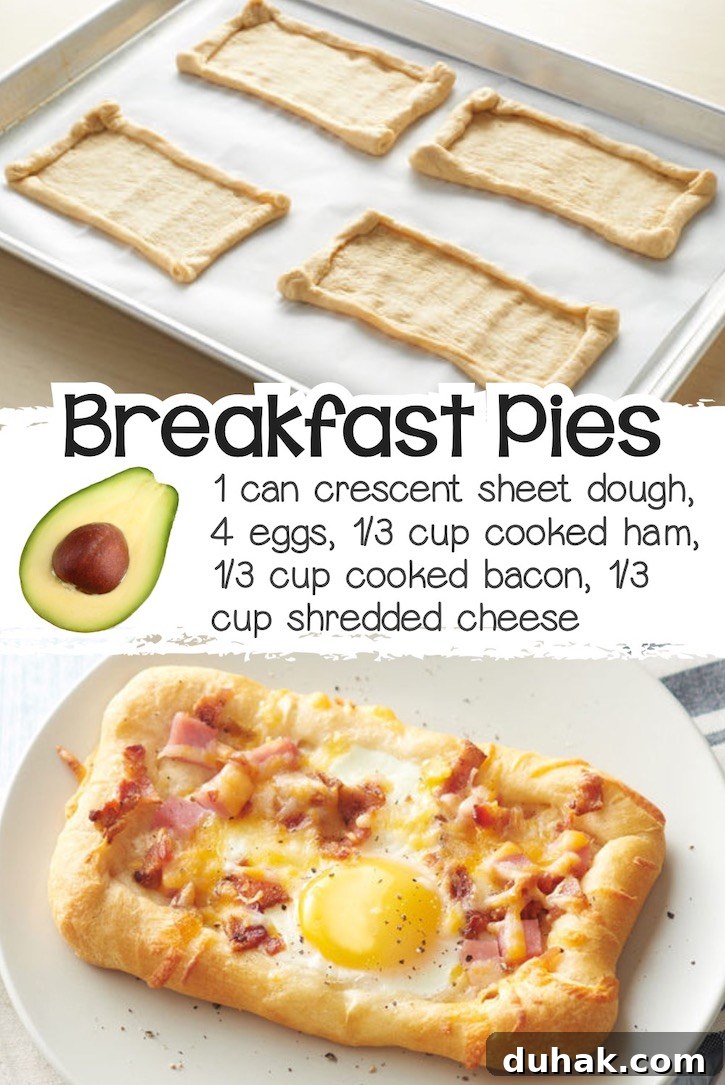 24 Creative Recipes You Can Make With Canned Refrigerated Dough 20 Mini breakfast pies made with crescent sheet dough filled with egg, bacon, ham, and cheese.