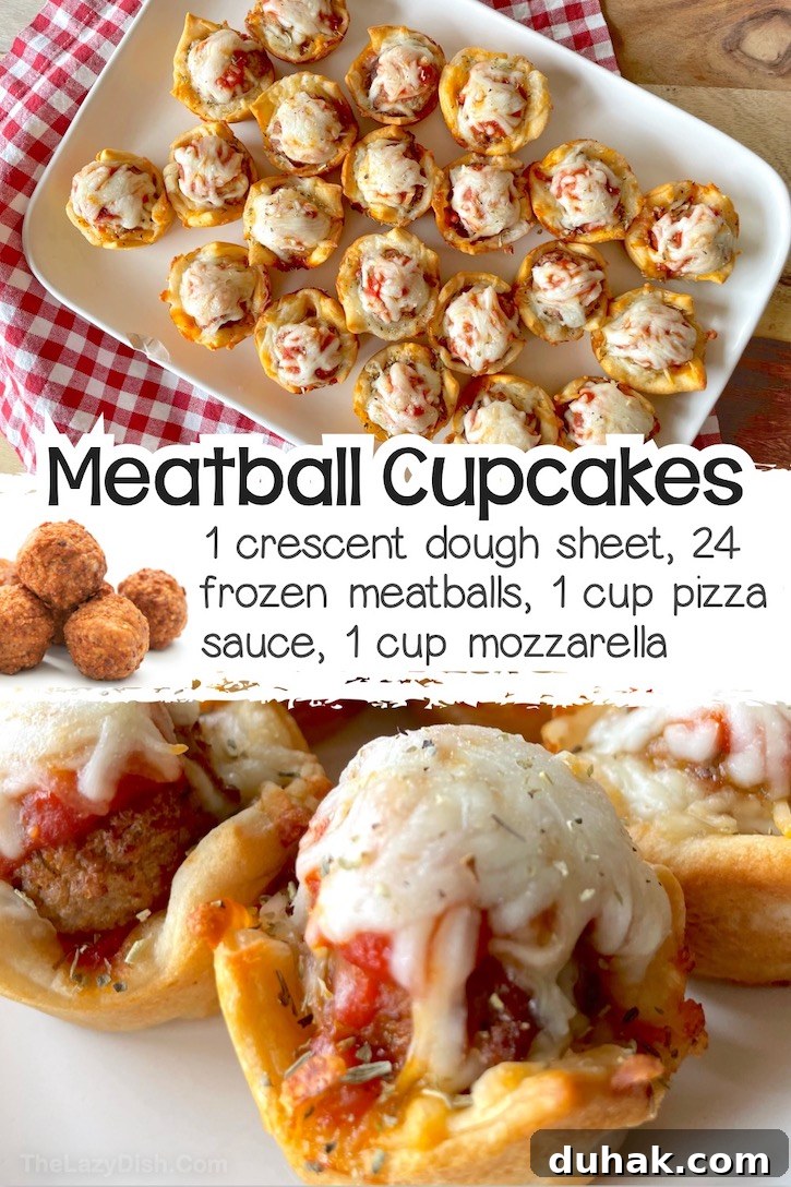 24 Creative Recipes You Can Make With Canned Refrigerated Dough 7 Meatball cupcakes made in a mini muffin pan with crescent dough, meatballs, pizza sauce, and mozzarella.