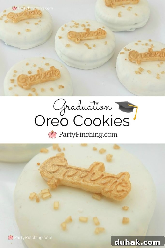 Graduation Party Ideas 2020,easy graduation Oreos,  DIY Glitter Gold & White Glam Graduation Party, best graduation party ideas for girls daughter, sweet grad party ideas, best graduation open house ideas