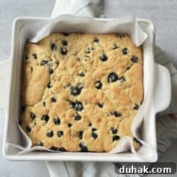 blueberry blondies