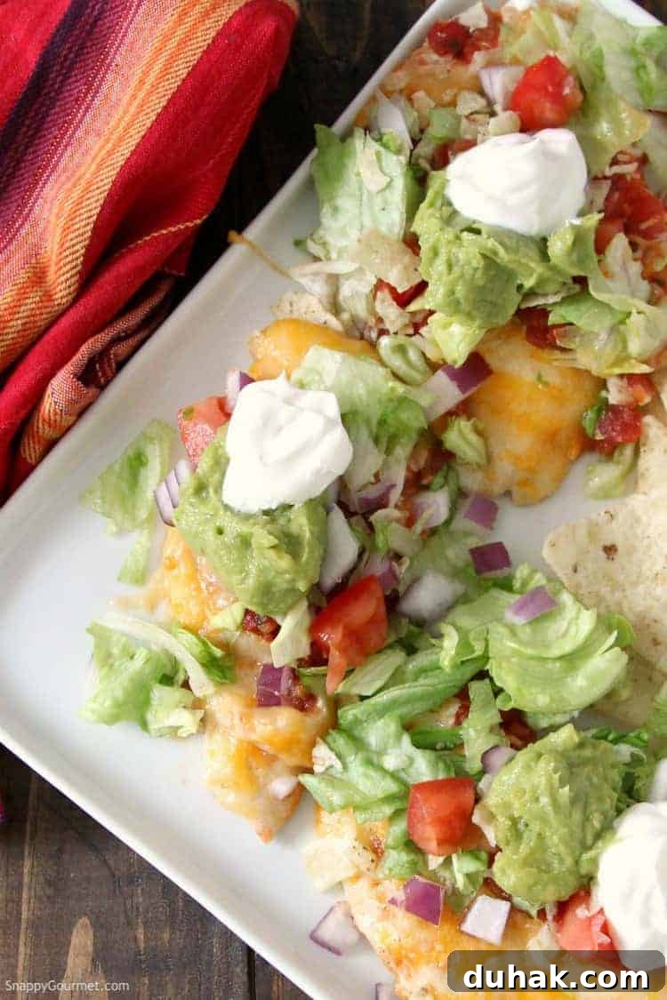 Nacho Chicken - best chicken sheet pan recipe like loaded nachos but with chicken! SnappyGourmet.com