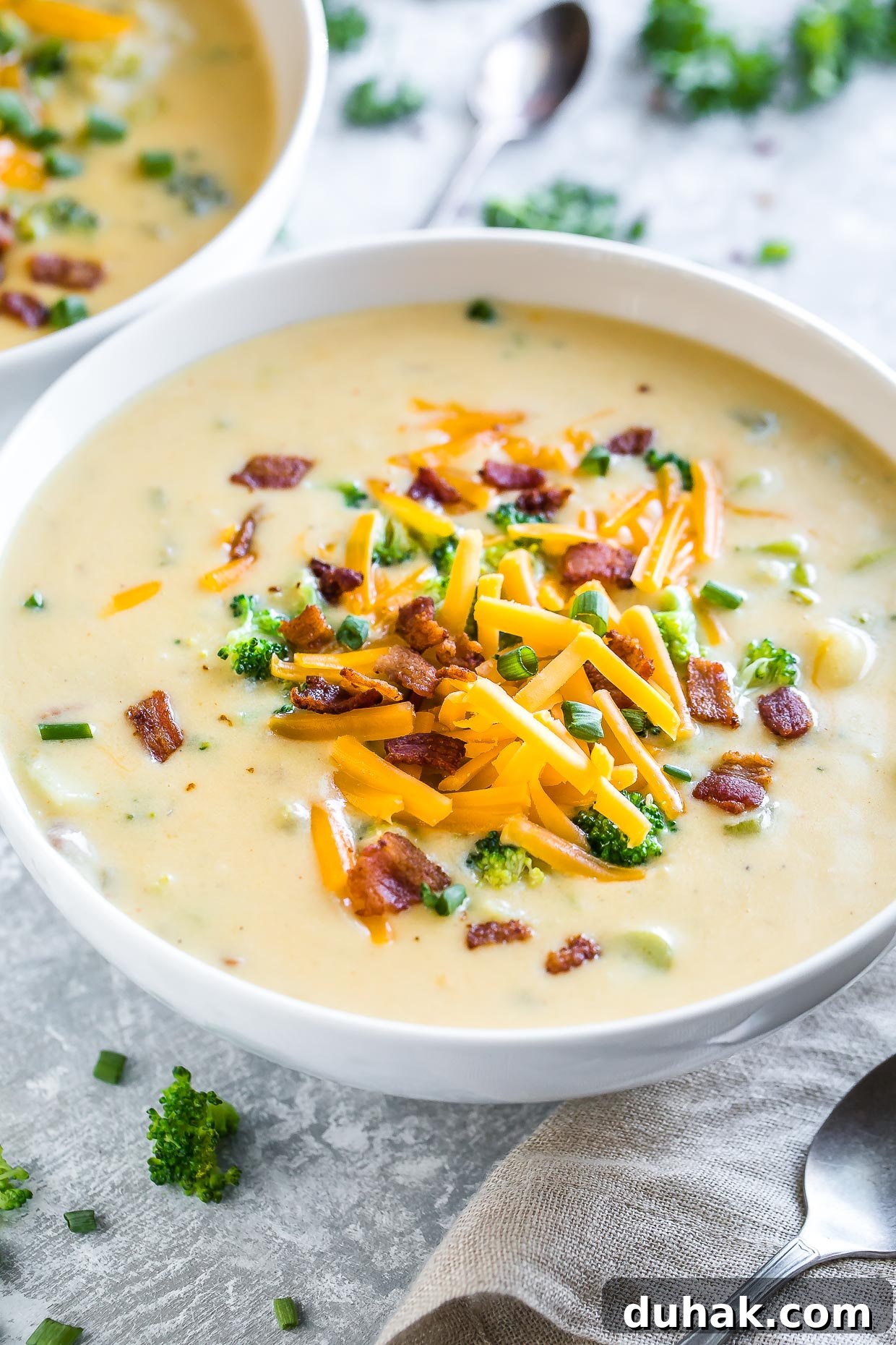 Cheesy Broccoli Potato Chowder Bowl