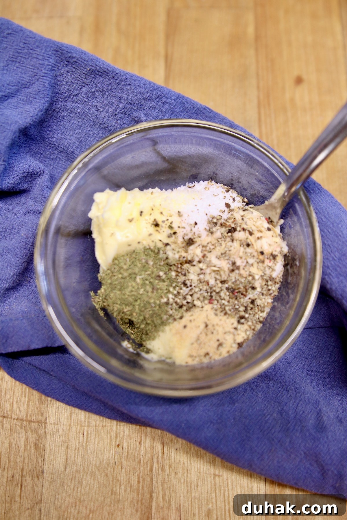 Herb butter for foil packet potatoes.