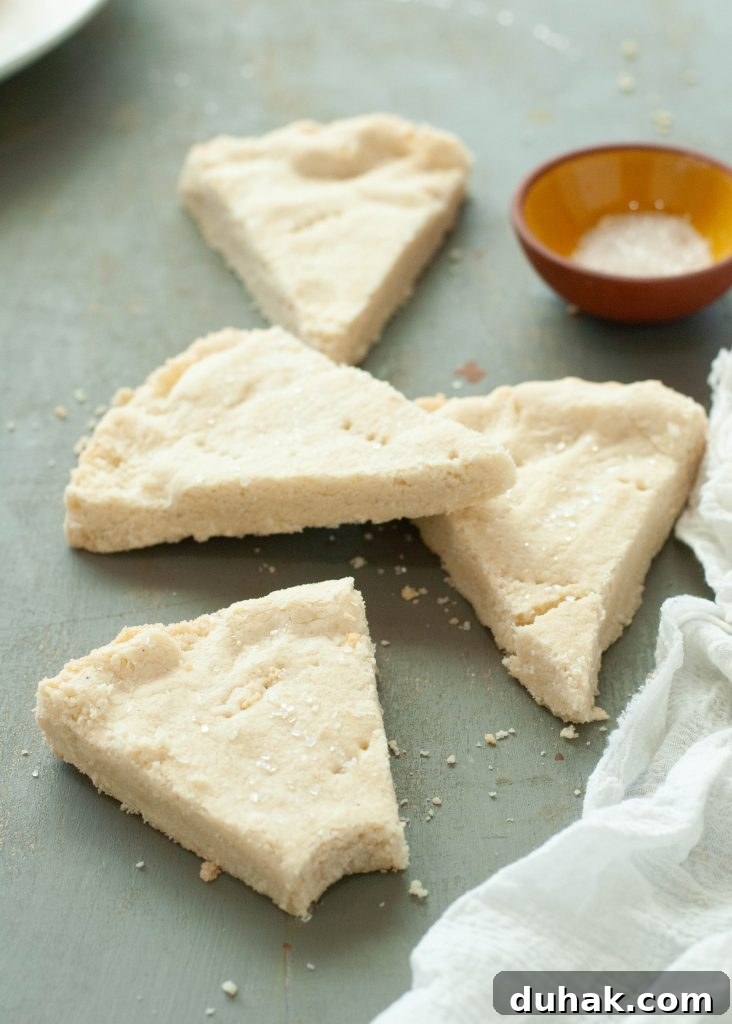 gluten-free-shortbread-wedge-cookies-scattered
